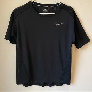 Nike Dri-Fit black loose t-shirt top with mesh back S